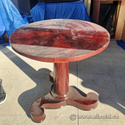 Ornate Pattern Mahogany Office Meeting Table